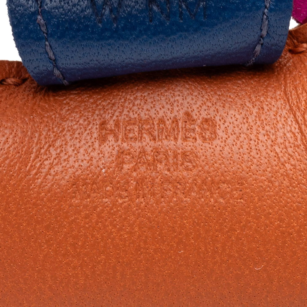 Pre-Loved Hermes Milo Lambskin Grigri Rodeo Bag Charm PM - Picture 3 of 5